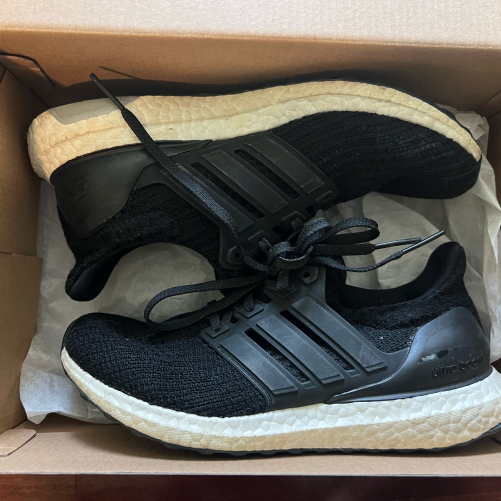 Women’s Ultraboost Adidas size 6.5 black with white boost